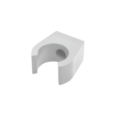 Abraçadeira para Eletroduto em PVC Branca C 1 Hidrossol