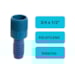 Adaptador Polietileno Interno Azul 3/4 x 1/2 pol - Estrela