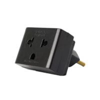 Adaptador Preto 10A 2P+T PB 690661 Pial Legrand