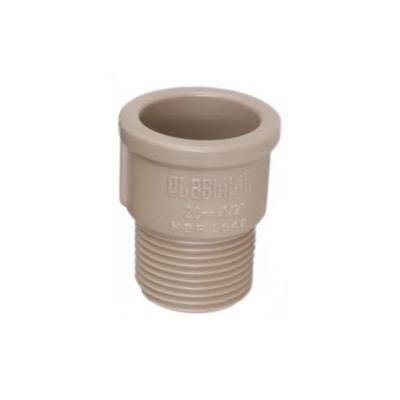 Adaptador Soldável Curto 20 mm x 1/2 pol - Plastilit