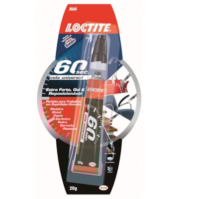 Adesivo 60 Segundos 20GR Loctite 1963618 Henkel-Cascola