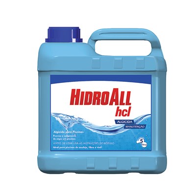 Algicida De Manutenção HCL 05 Litros Hidroall