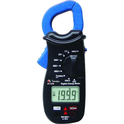 Alicate Amperimetro ET-3100 CAT II 600V 200A - MINIPA