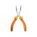 Alicate meia-cana isolado emborr. 6" SATA.