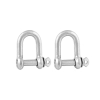 Anilha P/Cabo Aço 4,8mm  - 3/16 pol com 2 peças Leve Vonder