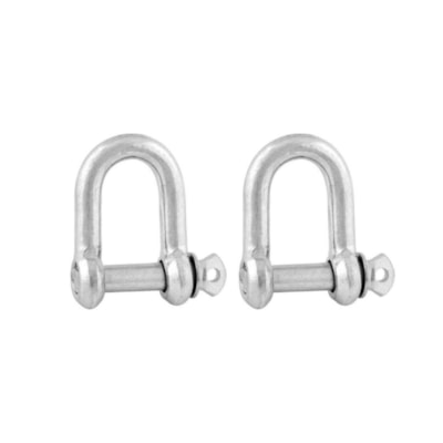 Anilha P/Cabo Aço 4,8mm  - 3/16 pol com 2 peças Leve Vonder