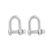 Anilha P/Cabo Aço 4,8mm  - 3/16 pol com 2 peças Leve Vonder