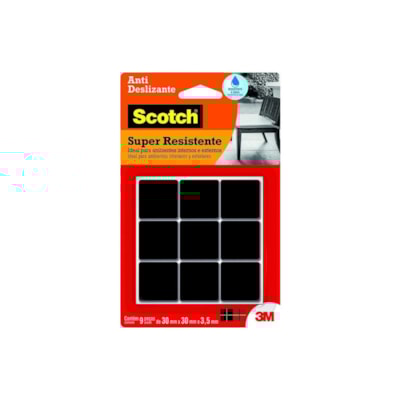 Anti-risco quadrado preto tamanho G 3M