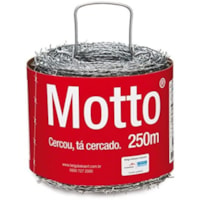 Arame Farpado Belgo Motto 250m 1,60mm 350kgf