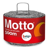 Arame Farpado Motto 500 Metros 1,60mm 350kgf - Belgo