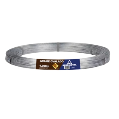 Arame ovalado 2,7 X 2,2MM 1000 Metros Agrometal