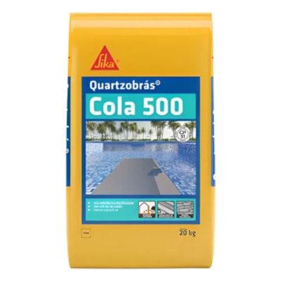 Argamassa Cola500 Quartzobrás Ultraflexível Branca 20kg Sika