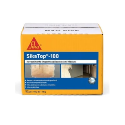 Argamassa Impermeabilizante Top 100 18Kg Branco Sika