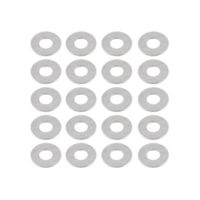 Arruela Zincada (C) 3/16 pol com 20 peças - 8153 Bemfixa