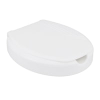 Assento Branco polietileno Elevado 7,5cm Com Tampa - Mebuki