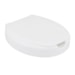 Assento Branco polietileno Elevado 7,5cm Com Tampa - Mebuki