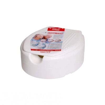 Assento Sanitário Oval Elevado 13,5 cm – Branco-Mebuki