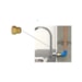 Aumento Curto 3/4 em Zamac 10860E Garden