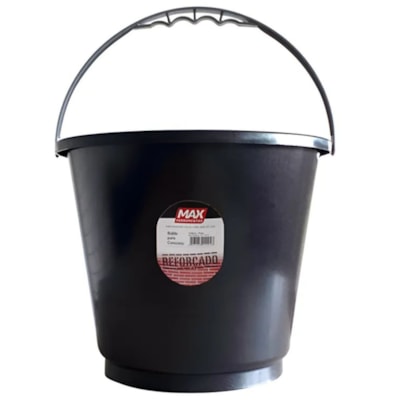 Balde Plástico Para Concreto 12L Reforçado 39510 Max