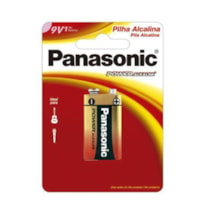 Bateria 9V Alcalina - Panasonic