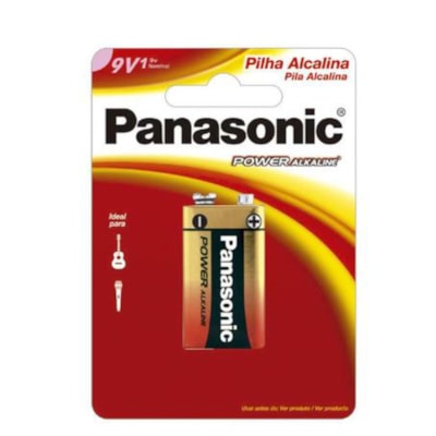 Bateria 9V Alcalina - Panasonic