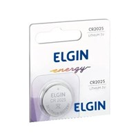 Bateria moeda Elgin litio CR2025 1 Unidade