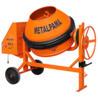 BETONEIRA COMPLETA 400L RENTAL MONO 2CV 110/220V METALPAMA
