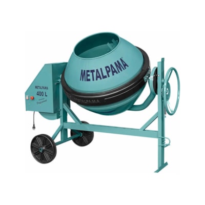 Betorneira BM400L Construtor Monofas. 2Cv 110/220v Metalpama