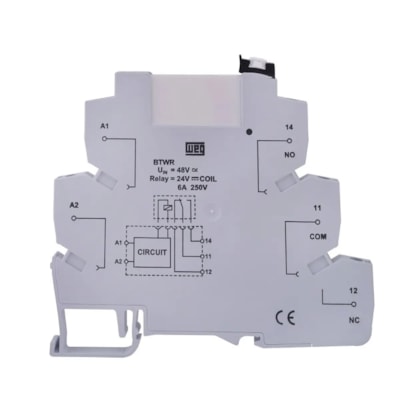 Borne Relé BTWR P26E31 6A/250VCA 2NAF 230VCA/CC Weg