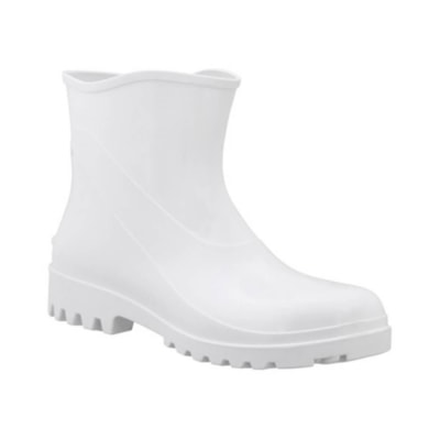 Bota Pvc Bracol Cano Curto Branca Ca 37456 (43) Com Forro