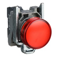 Botão Metálico A Impulsão 1nf Vermelho - Schneider - Referência: Xb4a42vm
