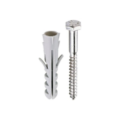 Bucha de Nylon com Parafuso Cabeça Sextavada 08mm Bemfixa
