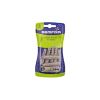 Bucha nylon 08mm 10 peças Bemfixa