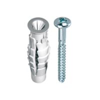Bucha Universal Bx N.06 Com Parafuso Cabeça Panela Auto-Atarraxante 4 Peças - Bemfixa - Referência: 3731