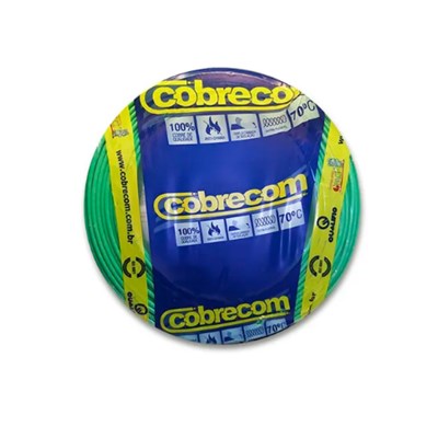 Cabo de Cobre Flexicom 750V 1,5mm Verde 100 Metros- Cobrecom
