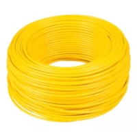 Cabo Elétrico Flex  750v 1,5mm Amarelo Brascopper RL100m