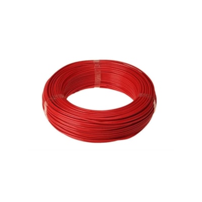 Cabo flex 750V 6mm vermelho rolo com 100 metros Sil Cabos