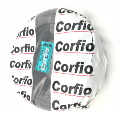 Cabo Flexível 100m 750v 6,0mm Preto Corfio X0109-PT