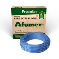 Cabo flexível 750V 1,5mm azul afumex RL100 Metros Prysmian