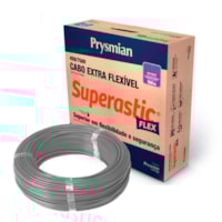 Cabo Flexível 750V 1,5mm Cinza Superast 100 Metros Prysmian
