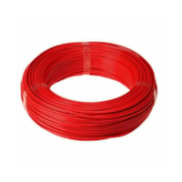 Cabo Flexível Atóxico Vermelho 750V 4mm Rolo De 100m Corfio