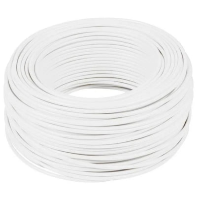 Cabo Flexível Branco 750V 2,5mm² Brascopper RL100m