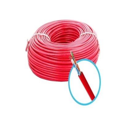 Cabo Lan Cat6 Furukawa Gigalan 23awgx4p Vermelho 305 Metros