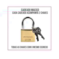 Cadeado Mesmo Segredo LT- 45mm Pado 51018822