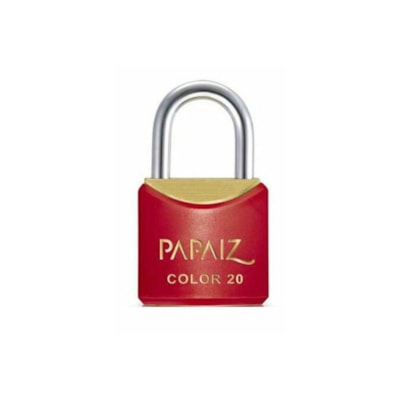 Cadeado Vermelho 20mm 0102200SMVM - Papaiz