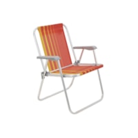 Cadeira de Praia Laranja 72x55x54cm - Tramontina