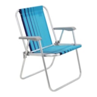 Cadeira de praia Tramontina azul