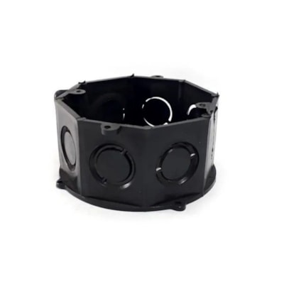 Caixa De Luz Emb 3x3 de Plástico Preto Isotex R4