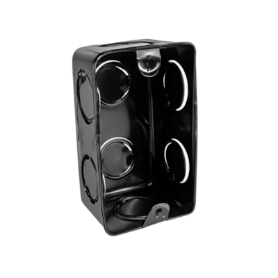 Caixa De Luz Emb 4X2 Chapa 20 Reforç Preto 5PE70/20 Arcoir