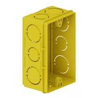 Caixa de Luz Embutir 4X2 Plástica Amarela Isoplast R4